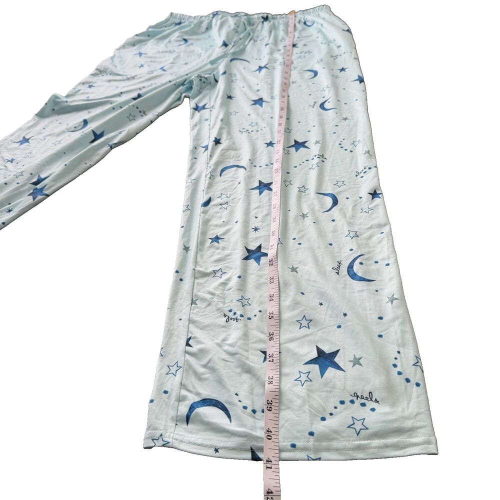 Ekouaer Bundle Of 2 Pajamas Sets Blue Stars/Moon & Coffee Cups Women’s Sz XL NWT - Picture 8 of 10